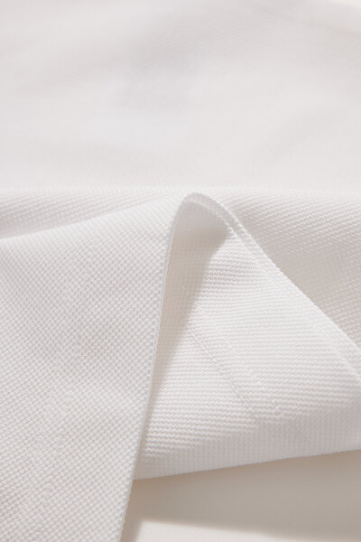 BEYAZ POLO YAKA KISA KOLLU T-SHIRT 5