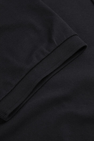 SİYAH POLO YAKA KISA KOLLU T-SHIRT 3