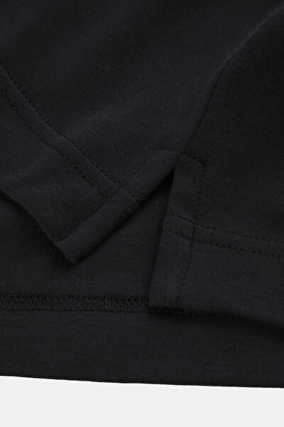 SİYAH POLO YAKA KISA KOLLU T-SHIRT 4