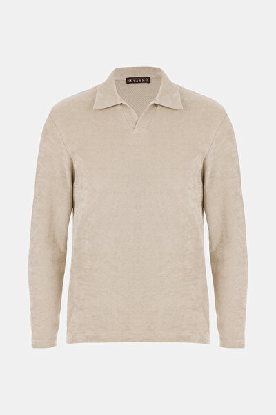 BEIGE LONG SLEEVE TSHIRT 5