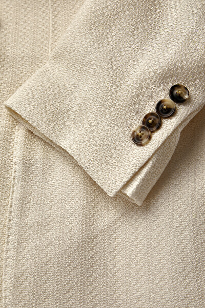 ECRU SURPLICE NECKLINE (CROSS-OVER NECKLINE) JACKET 8
