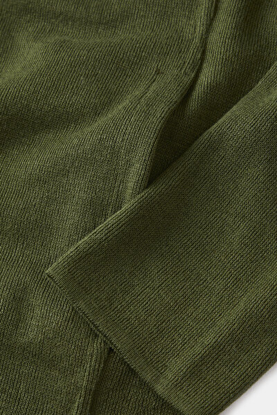 KHAKI LINEN COTTON COAT 8