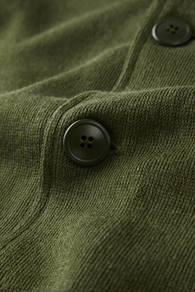 KHAKI LINEN COTTON COAT 9