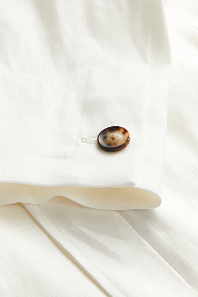 ECRU LINEN VISCOSE COAT 8