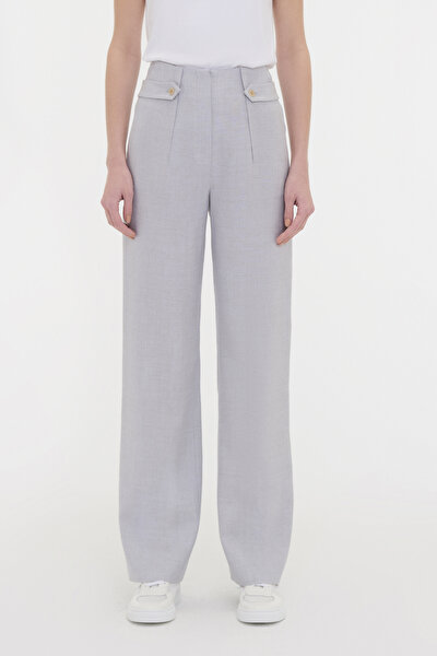 GRİ BOL PAÇA PANTOLON 3