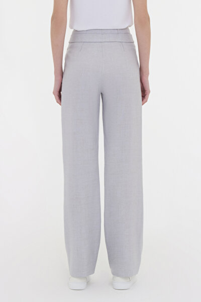 GRİ BOL PAÇA PANTOLON 4