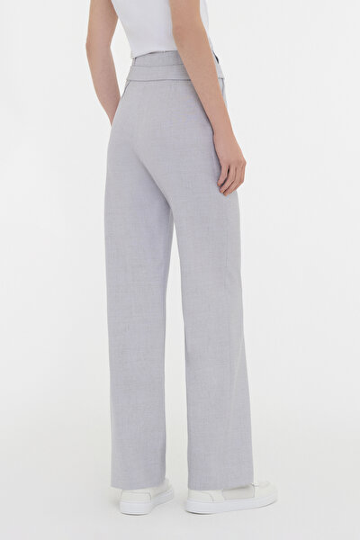 GRİ BOL PAÇA PANTOLON 5