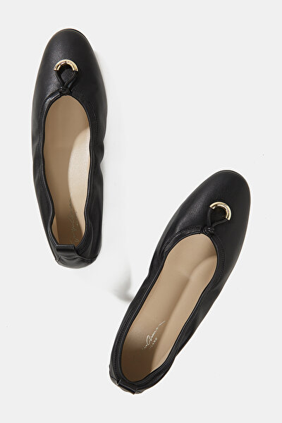 BLACK FLAT SHOES 4