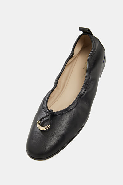 BLACK FLAT SHOES 5