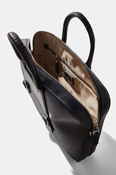 NAVY BLUE LEATHER BAG 8