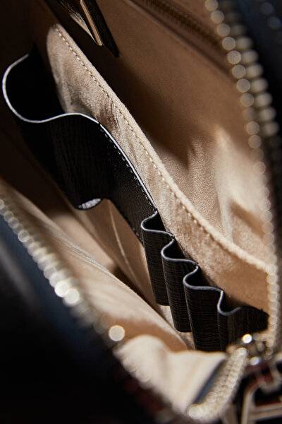 NAVY BLUE LEATHER BAG 9