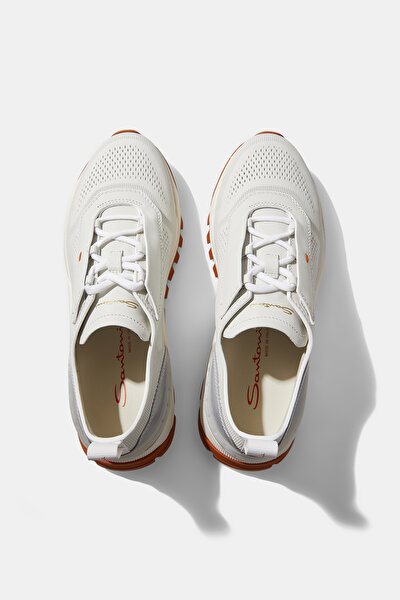 WHITE LEATHER SHOES 5