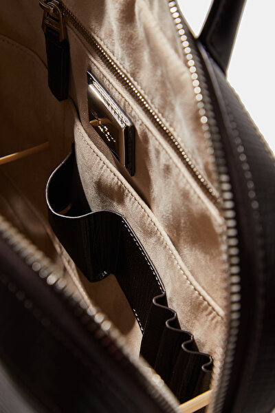 BROWN LEATHER BAG 8