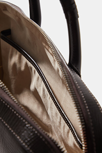 BROWN LEATHER BAG 9
