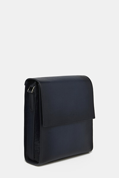 NAVY BLUE LEATHER BAG 4