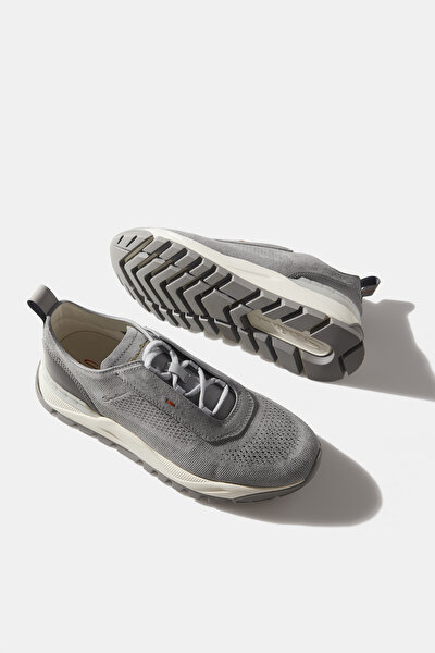 LIGHT GREY LEATHER SHOES 4