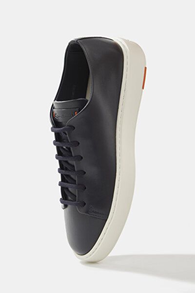 NAVY BLUE LEATHER SHOE 4