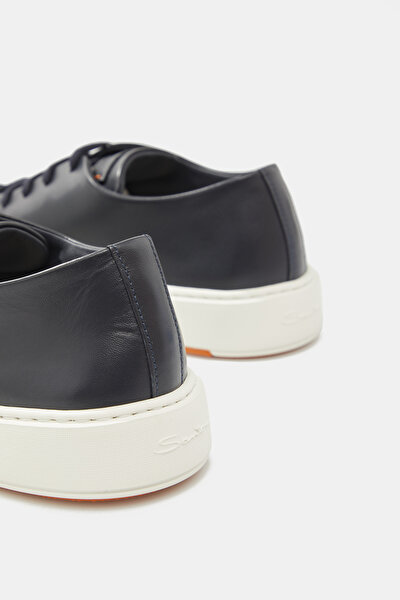 NAVY BLUE LEATHER SHOE 5