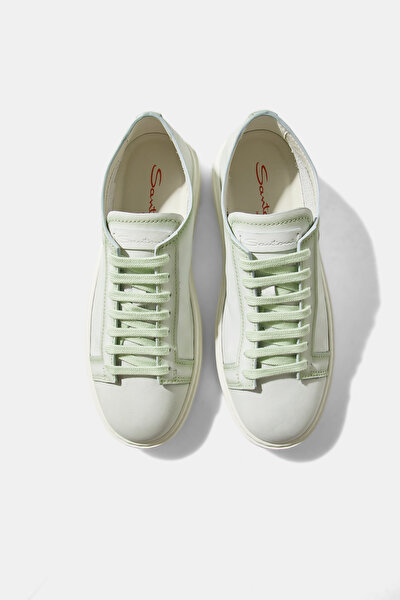 LIGHT GREEN LEATHER SHOE 4