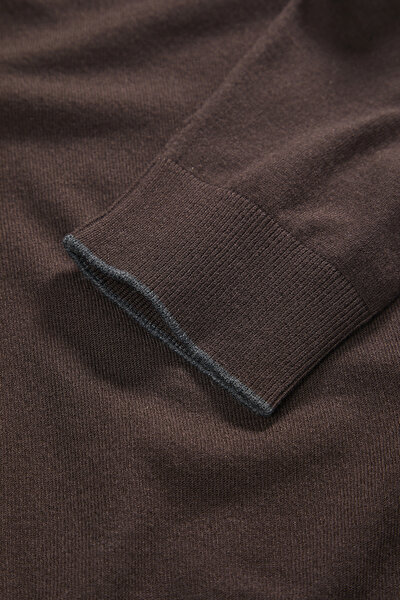 BROWN TRICOT CARDIGAN 4