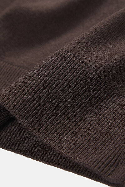 BROWN TRICOT CARDIGAN 5