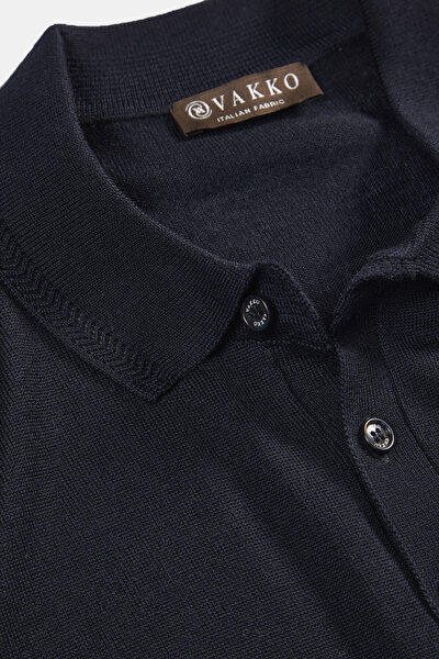 LACİVERT POLO YAKA TRİKO 3