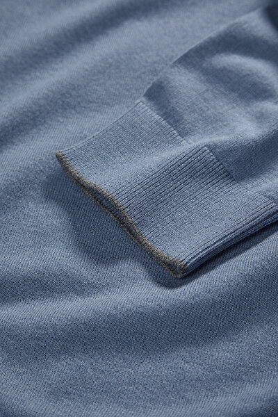 BLUE TRICOT CARDIGAN 3