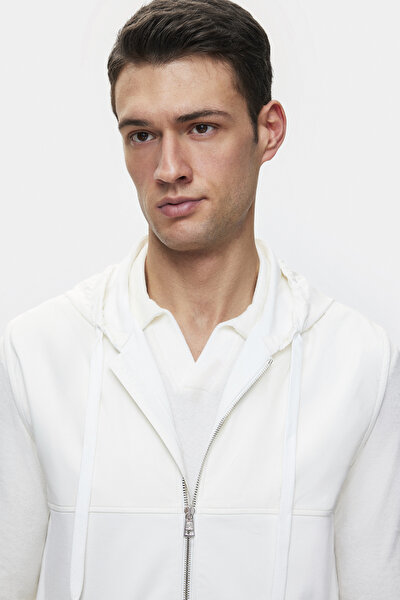 ECRU HOODIE SWEATSHIRT 3