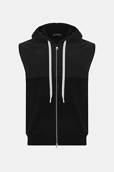 SİYAH KAPUŞONLU SWEATSHIRT 4