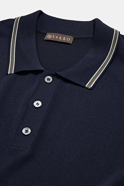 LACİVERT POLO YAKA TRİKO 3