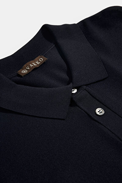 NAVY BLUE TRICOT JERSEY 3