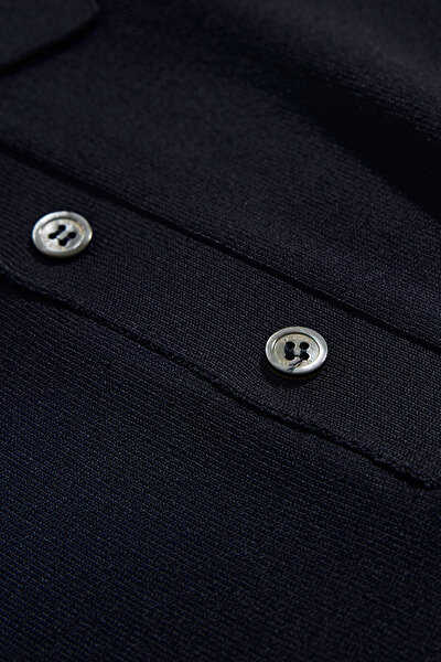 NAVY BLUE TRICOT JERSEY 4
