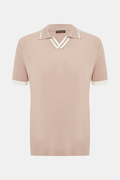 AÇIK PEMBE POLO YAKA TRİKO 5