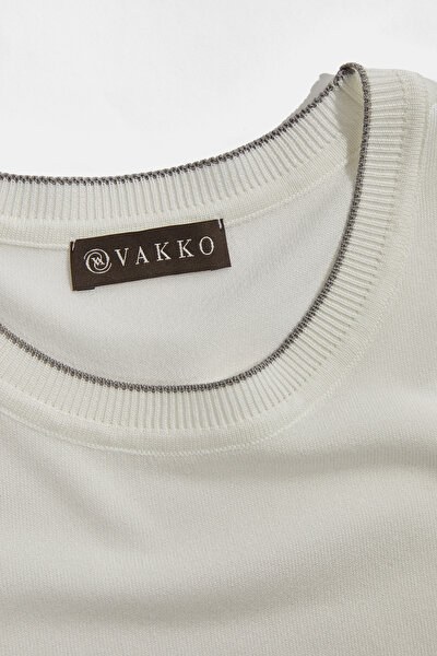 ECRU BASIC / ROUND NECKLINE TRICOT JERSEY 3