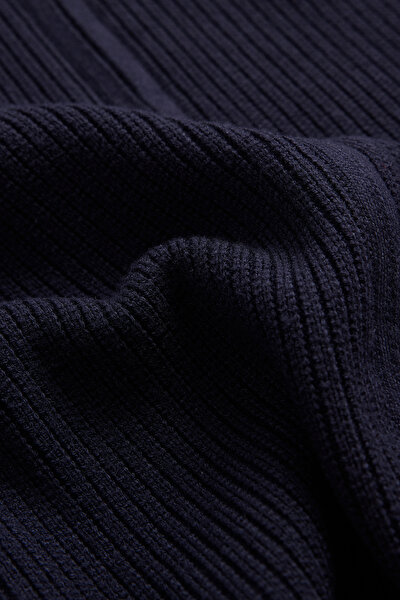 NAVY BLUE TRICOT CARDIGAN 5