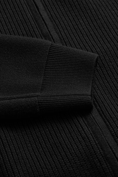 BLACK TRICOT CARDIGAN 4