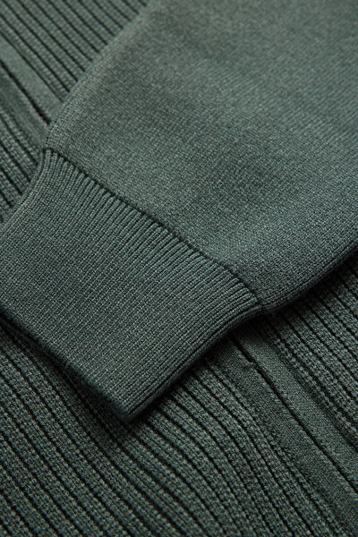 KHAKI TRICOT CARDIGAN 4
