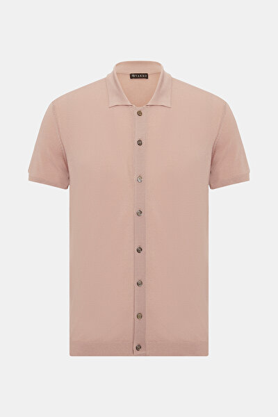 PINK POLO NECK SHORT SLEEVE TSHIRT 3