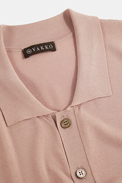 PINK POLO NECK SHORT SLEEVE TSHIRT 5