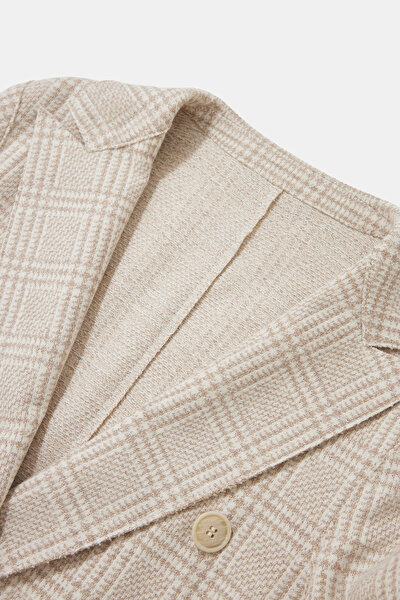 ECRU SURPLICE NECKLINE (CROSS-OVER NECKLINE) JACKET 3