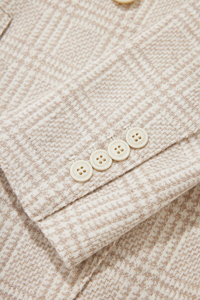 ECRU SURPLICE NECKLINE (CROSS-OVER NECKLINE) JACKET 4
