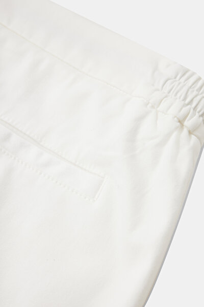 WHITE STRAIGHT CUT TROUSERS 8