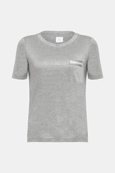 GRİ O YAKA KISA KOLLU T-SHIRT 5