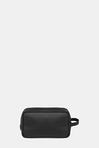BLACK MONOGRAM LEATHER BAG 3