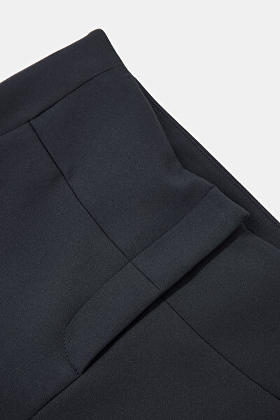 DARK NAVY BLUE SKINNY LEG TROUSERS 3