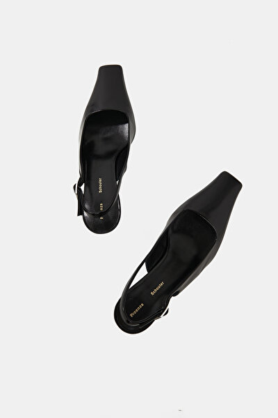 BLACK LEATHER SHOES 4