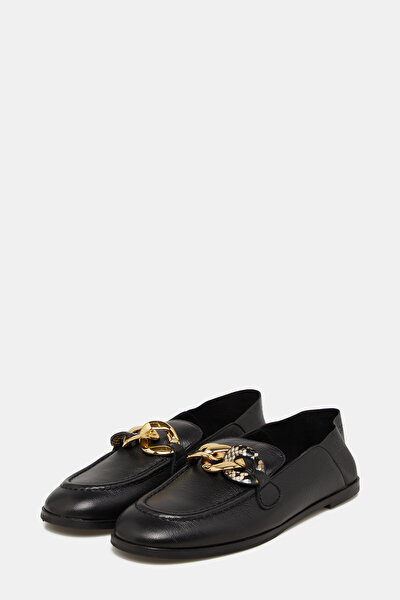 BLACK LEATHER SHOES 4