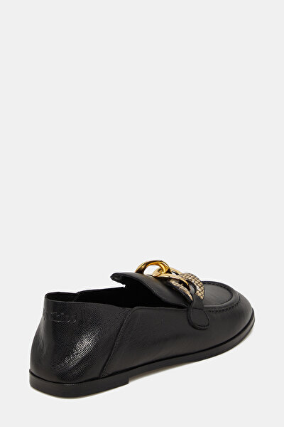 BLACK LEATHER SHOES 5