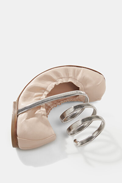 BEIGE FLAT SHOES 5