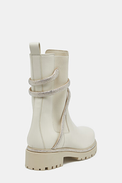 ECRU LEATHER BOOT 3